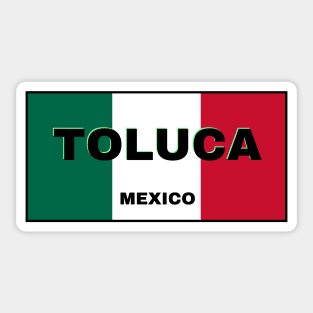 Toluca City in Mexican Flag Colors Sticker